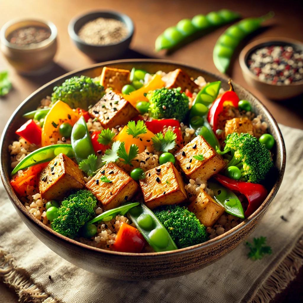 Air-Fried Tofu and Veggie Bowls